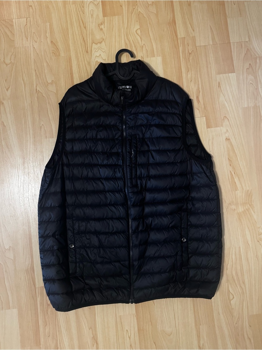 Men's Black Quilted Puffer Vest by Unbranded